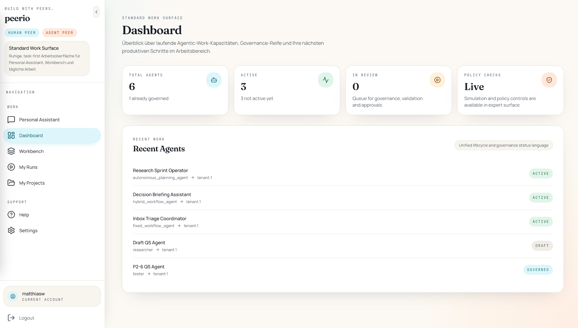 peerio - knowledge and AI agents for the whole team